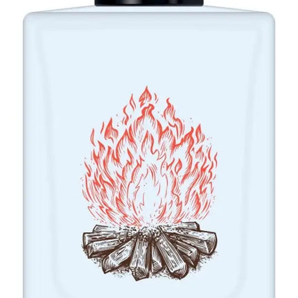 Nexpo Burnt Desire Extrait De Parfum 100ml bottle with flame illustration, representing passion and mystery.