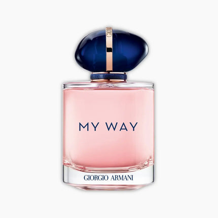 Giorgio Armani My Way Eau De Parfum Refillable 90ml bottle with elegant design and floral fragrance.