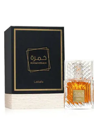 Lattafa Khamrah Eau de Parfum 100ml Unisex fragrance bottle and packaging