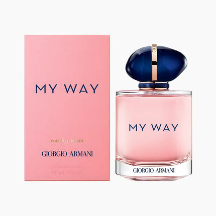 Giorgio Armani My Way Eau De Parfum Refillable 90ml with elegant bottle and packaging design.