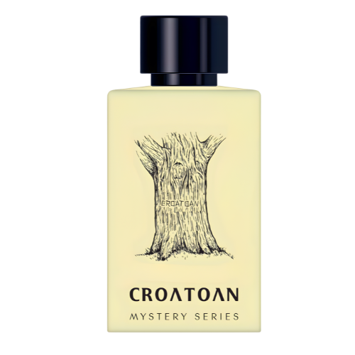 Nexpo Croatoan Extrait De Parfum 100ml bottle from the Mystery Series with a tree design.