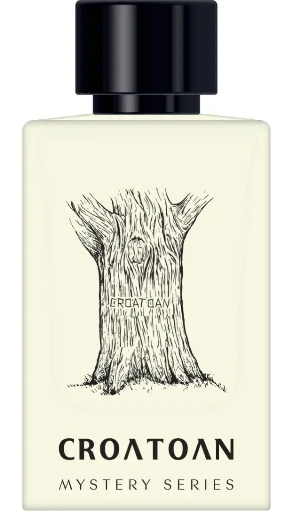 Nexpo Croatoan Extrait De Parfum 100ml bottle from the Mystery Series with tree design.