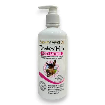 Donkey Milk Body Lotion by Wokali 400ml Pink | Rafoof