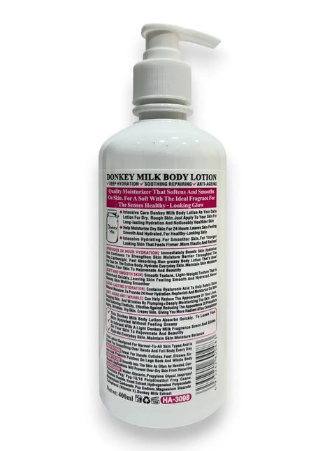 Donkey Milk Body Lotion by Wokali 400ml Pink | Rafoof