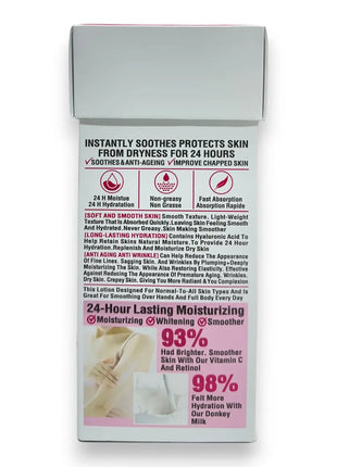 Donkey Milk Body Lotion by Wokali 400ml Pink | Rafoof