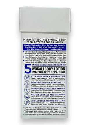 Donkey Milk Body Lotion by Wokali 400ml Blue | Rafoof