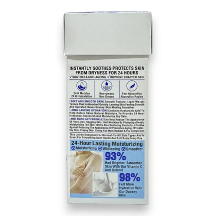 Donkey Milk Body Lotion by Wokali 400ml Blue | Rafoof