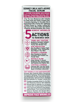 Donkey Milk Facial Serum 50ml Pink | Rafoof