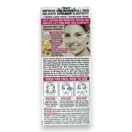 Donkey Milk Facial Serum 50ml Pink | Rafoof