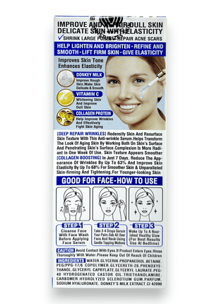 Donkey Milk Facial Serum 50ml Blue | Rafoof