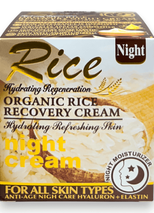 Organic Rice Recovery Night Cream 55g Moisturizer | Rafoof