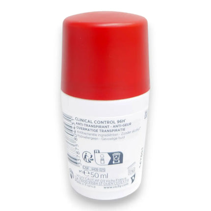 Vichy Clinical Control Antiperspirant Roll On 50ml | Rafoof