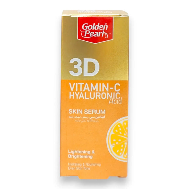 Golden Pearl 3D Vitamin C Hyaluronic Acid Serum 30ml | Rafoof