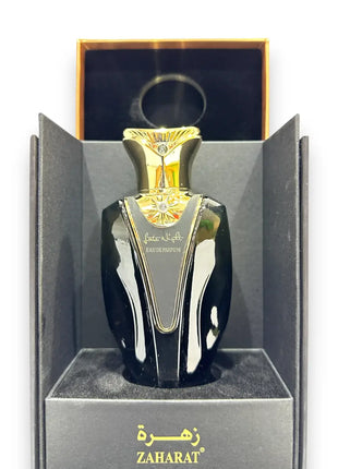 Zaharat Late Night Eau de Parfum 100ml in elegant black bottle, presented in luxurious packaging.
