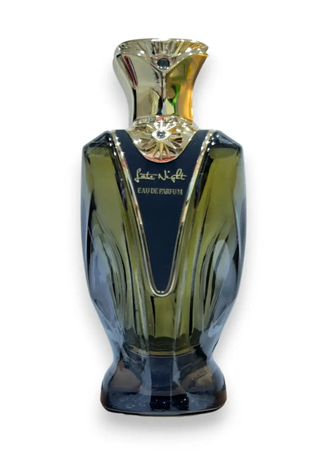 Zaharat Late Night Eau de Parfum 100ml bottle showcasing elegant design and luxurious fragrance.