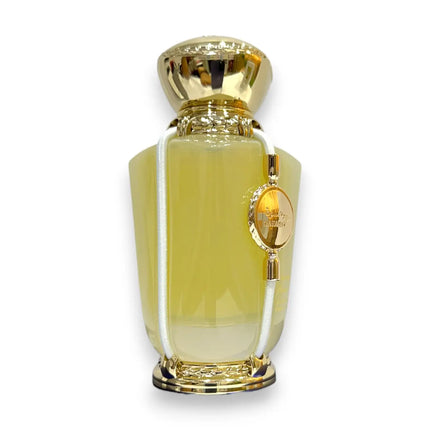 Zaharat Desert Rose Eau de Parfum 100ml bottle with elegant golden accents and unique design.