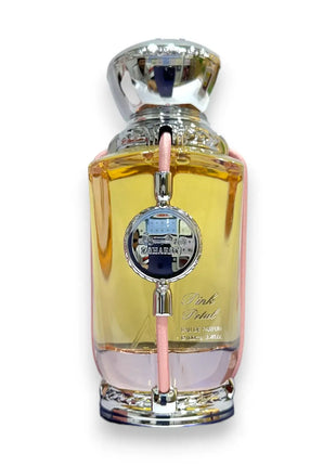 Zaharat Pink Petal Eau de Parfum 100ml bottle with elegant design and luxurious fragrance features.