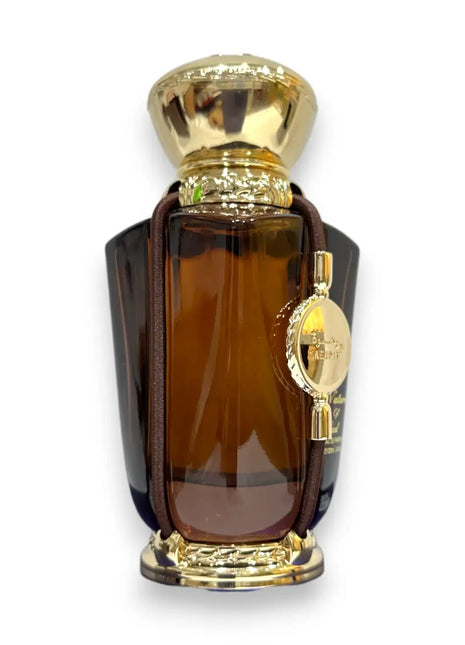 Zaharat Nature Of Oud Eau de Parfum 100ml luxurious bottle design with golden cap and elegant detailing