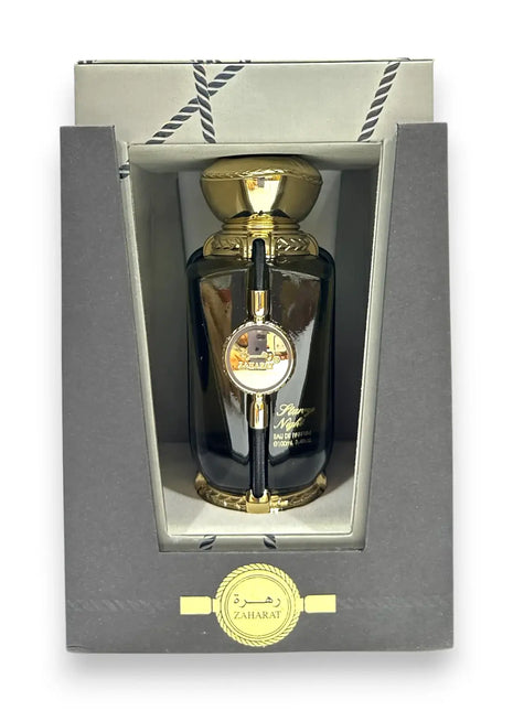 Zaharat Starry Night Eau de Parfum 100ml bottle elegantly packaged in a stylish box.