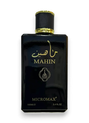 Mahin Micromax Eau De Parfum 100ml in elegant black bottle packaging with gold accents