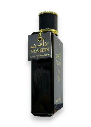 Mahin Micromax Eau De Parfum 100ml bottle with elegant black design and gold accents.