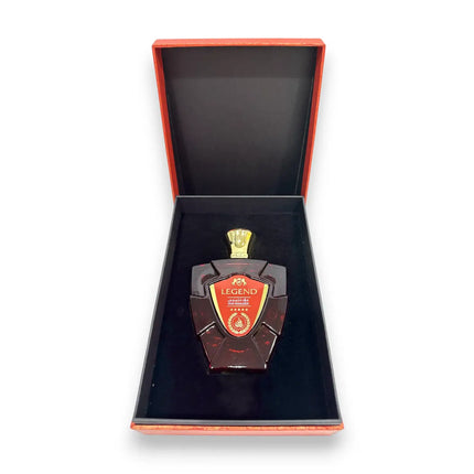 Legend Red Oud Khaleeji Eau de Parfum 100ml presented in an elegant box, showcasing its luxurious design.