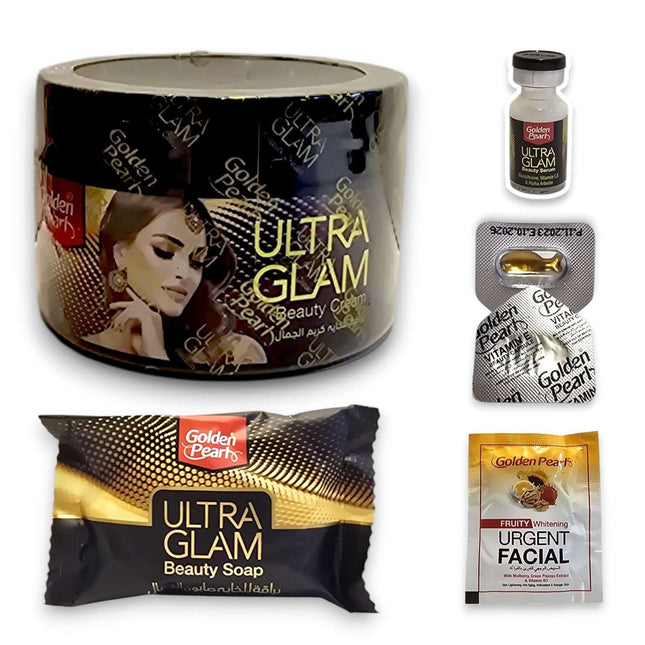 Golden Pearl Ultra Glam 5 in 1 Complete Skincare Pack | Rafoof