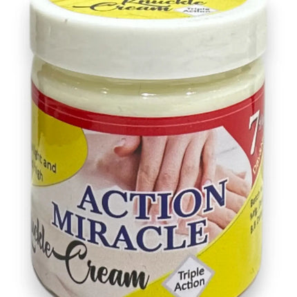 Action Miracle Knuckle Cream 300g jar for intensive care of dry, rough skin on knuckles, elbows, and knees.