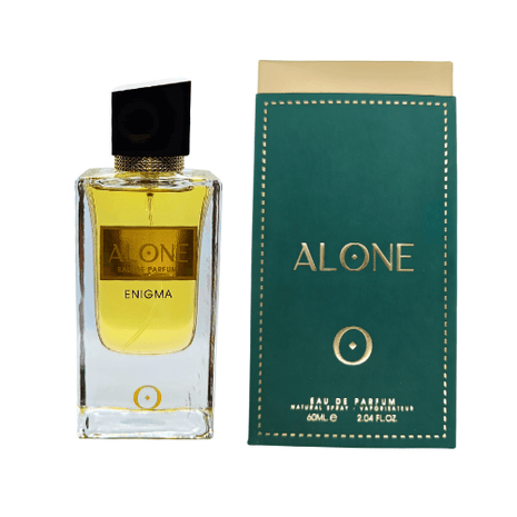 Alone Enigma Eau De Parfum 60ml bottle and box displayed together.