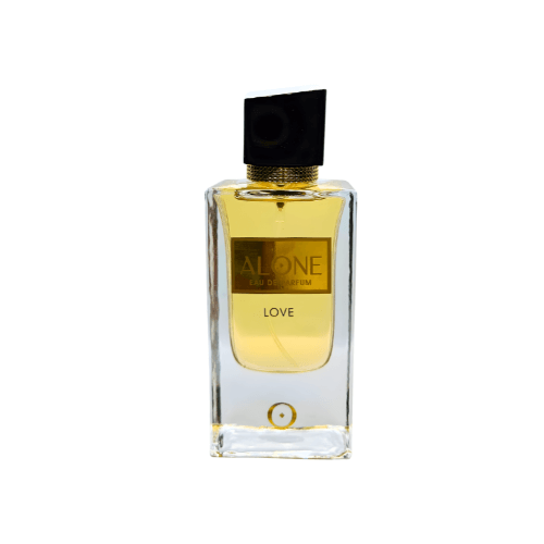 Alone Love Eau De Parfum 60ml bottle, showcasing a sophisticated fragrance in an elegant glass design.