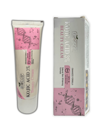Biocos Kojic Acid Beauty Cream 40g tube and box packaging for facial skin care