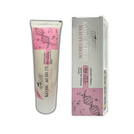 Biocos Kojic Acid Beauty Cream 40g tube and box packaging for facial skin care