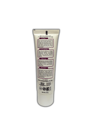 Biocos Whitening Cream Intimate Area 40g tube with detailed ingredients and usage instructions on the back.
