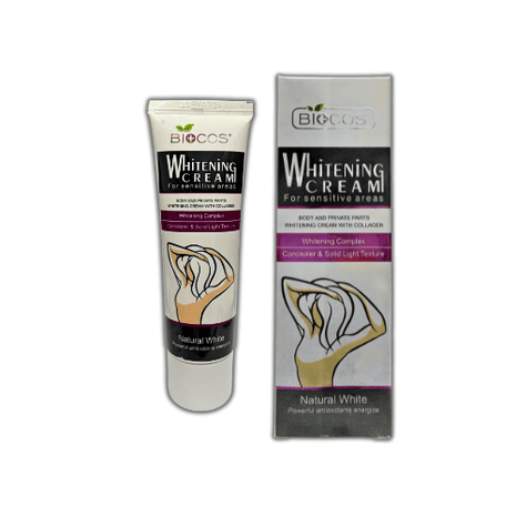 Biocos Whitening Cream Intimate Area 40g tube and box for sensitive skin zones