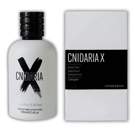 Cnidaria X Limited Edition Samam Eau De Parfum 100ml bottle and box, showcasing vibrant design and luxury fragrance.