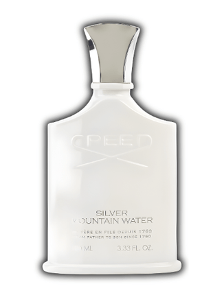 Creed Silver Mountain Water EDP 100ml bottle showcasing elegant design, perfect for fresh and crisp fragrance experience.