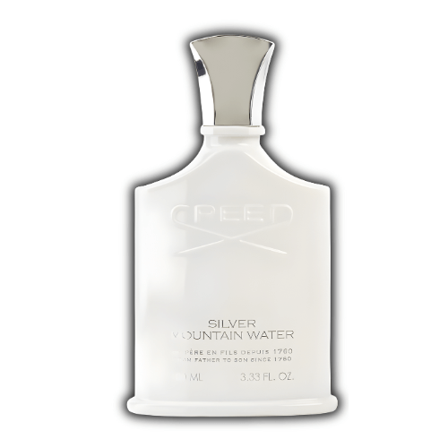 Creed Silver Mountain Water EDP 100ml bottle showcasing elegant design, perfect for fresh and crisp fragrance experience.