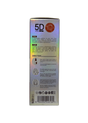 Dr Laila Arbutin Retinol Face Serum 30ml packaging back view with directions and ingredients listed.