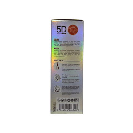 Dr Laila Arbutin Retinol Face Serum 30ml packaging back view with directions and ingredients listed.