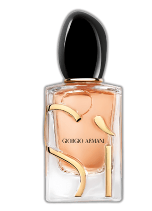 Giorgio Armani Sì Eau De Parfum 100ml bottle showcasing elegance and strength with a chypre fragrance.