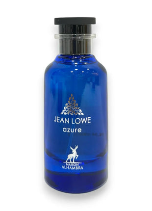 Jean Lowe Azure Maison Alhambra EDP 100ml bottle with a blue design and elegant label.