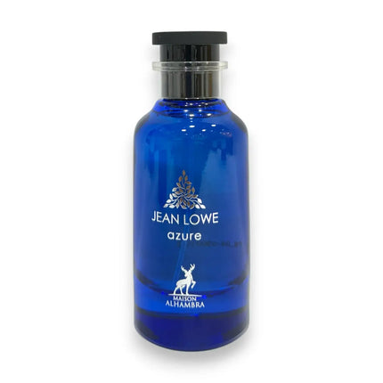 Jean Lowe Azure Maison Alhambra EDP 100ml bottle with a blue design and elegant label.