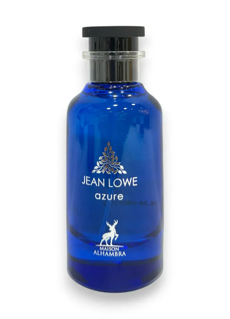 Jean Lowe Azure Maison Alhambra EDP 100ml bottle with a blue design and elegant label.
