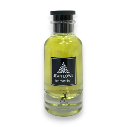 Jean Lowe Immortel Maison Alhambra EDP 100ml bottle featuring an elegant design and amber liquid.