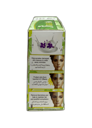 Jhalak Beauty Cream Face Formula 30g product packaging with benefits for skin rejuvenation and protection from UV effects.
