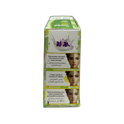 Jhalak Beauty Cream Face Formula 30g product packaging with benefits for skin rejuvenation and protection from UV effects.