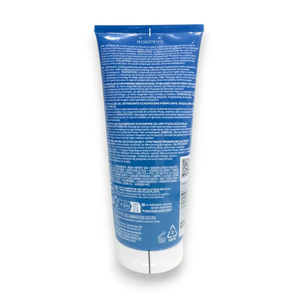 La Roche Posay Effaclar Purifying Foaming Gel 200ml back view showing product details and ingredients.