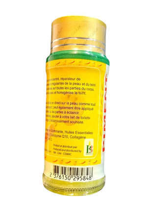 Piment Doux Concentrate Brightening Serum 60ml bottle showcasing its vibrant packaging and detailed label.